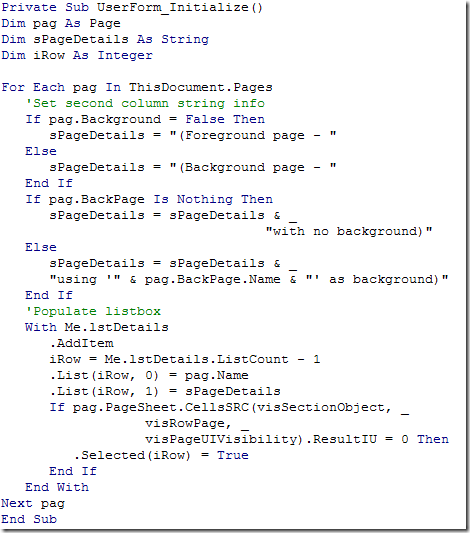 InitializeCode