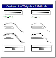 Line weight and custom line patterns